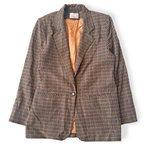 Vintage Tradition, Brown Houndstooth Blazer